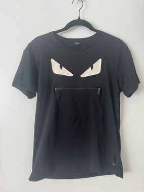 Fendi Black Monster Tee